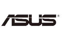 ASUS brand logo – laptops and motherboards at computer market in Bur Dubai