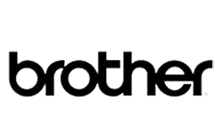 Brother brand logo – printers and office devices at computer market in Bur Dubai