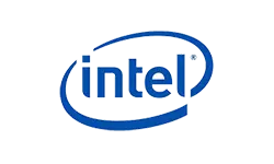 Intel logo - trusted brand for processors and computer hardware in Dubai