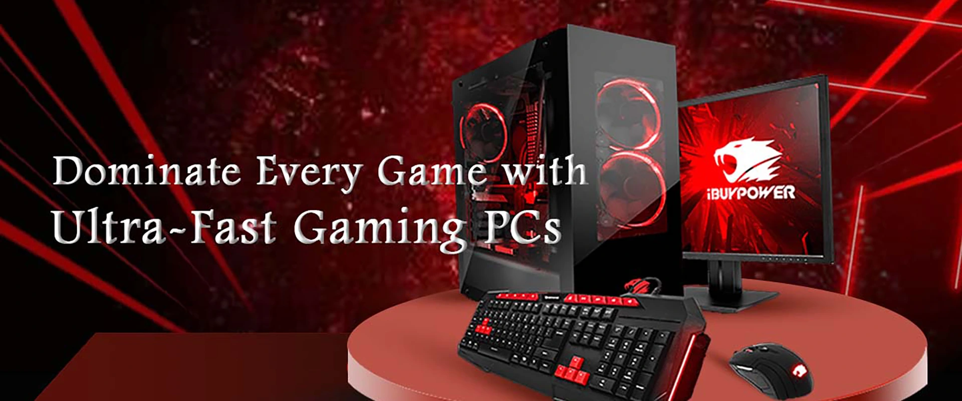 High-performance gaming PC banner for computer hardware shop in Bur Dubai, Dubai – NCT Computer